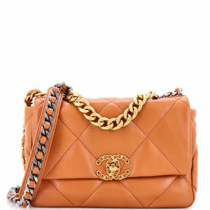 Chanel Medium 19 Flap Bag Quilted Leather
